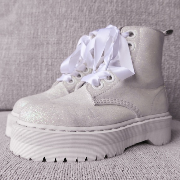 Dr. Marten's White Glitter Molly - Picture 4 of 5